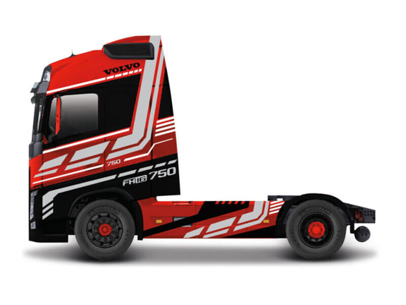 Bburago Volvo FH16 Globetrotter 750 XXL červená 1:43